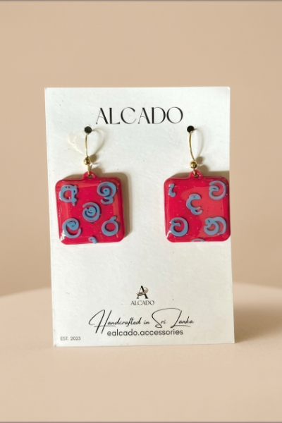 Akuru Earring - Hot Pink - ALC#46.2